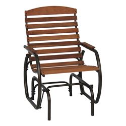 Seasonal Trends CG41Z Country Garden Glider, 29-1/2 in W, 24-1/2 in D, 37 in H, 250 lb Seating, Bronze Frame 