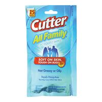 Cutter ALL FAMILY HG-95838 Mosquito Wipe, 3 oz 