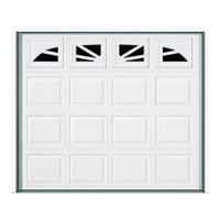 WAYNE DALTON 9100 Garage Door, 9 ft W Door, 7 ft H Door, Steel Door, White 