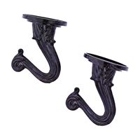 Landscapers Select GB0433L Ceiling Hook, 1.5 in L, 1 Dia in H, Steel, Black, Black Coated Finish, Wall Mount Mounting 