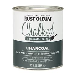 Rust-Oleum 285144 Chalk Paint, Ultra Matte, Charcoal, 30 oz, Pack of 2 