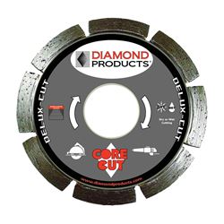 Diamond Products 21002 Circular Saw Blade, 4-1/2 in Dia, 7/8 in Arbor, Applicable Materials: Concrete 