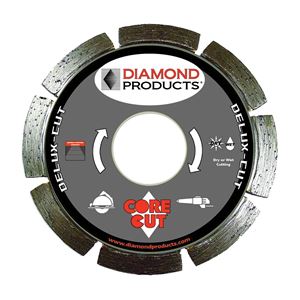 Diamond Products 21002 Circular Saw Blade, 4-1/2 in Dia, 7/8 in Arbor, Applicable Materials: Concrete