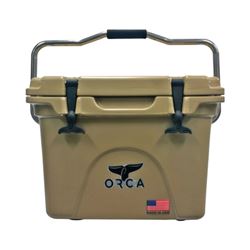 Orca ORCT020 Cooler, 20 qt Cooler, Tan, Up to 10 days Ice Retention 
