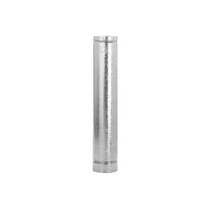 Selkirk 4RV-12 Type B Gas Vent Pipe, 4 in OD, 12 in L, Galvanized Steel