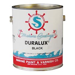 Duralux M722-1 Marine Enamel, High-Gloss, Black, 1 gal Can, Pack of 4 