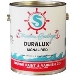 Duralux M728-1 Marine Enamel, High-Gloss, Signal Red, 1 gal Can, Pack of 4 