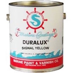 Duralux M744-1 Marine Enamel, High-Gloss, Signal Yellow, 1 gal Can, Pack of 4 