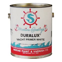 Duralux M741-1 Marine Primer, Flat, Yacht White, 1 gal, Pack of 4 