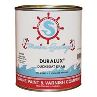 Duralux M691-4 Marine Enamel, Flat, Camouflage Duckboat Drab, 1 qt Can, Pack of 4 