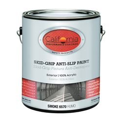 California Paints F06570-1 Anti-Slip Paint, Smoke, 1 gal, Pack of 4 