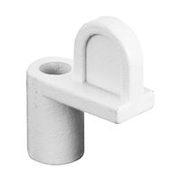 Make-2-Fit PL7893 Window Screen Clip with Screw, Alloy, Painted, White, 12/PK 