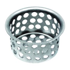 Danco 89049 Sink Strainer, 1-1/2 in Dia, Brass, Chrome, For: 1-1/2 in Sinks Drains and Utility Tubs