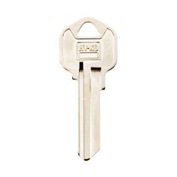 Hy-Ko 11010KW11 Key Blank, Brass, Nickel, For: Kwikset Cabinet, House Locks and Padlocks, Pack of 10 