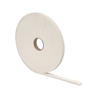 M-D 02733 Foam Tape, 3/8 in W, 17 ft L, 3/16 in Thick, PVC, White 