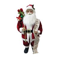 Santas Forest 22432 Christmas Figurine, 32 in H, Traditional Santa with Base 