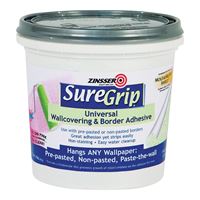 Zinsser 2874 Wallcovering Adhesive Clear, Clear, 1 qt, Can 