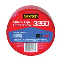 Scotch 3260-A Duct Tape, 60 yd L, 1.88 in W, Polyvinyl Backing, Pink/Red 