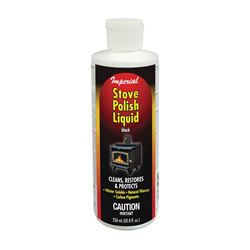 Imperial KK0057 Stove Polish, Liquid, Opaque Black, Pleasant, 8 fl-oz Bottle 