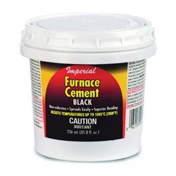 Imperial KK0077-A Furnace Cement, Paste, Black, 8 oz Tub 