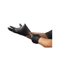 Venom Steel VEN6145N Disposable Gloves, One-Size, Nitrile, Powder-Free, Black, 9-1/2 in L 