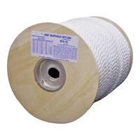 T.W. Evans Cordage 85-073 Rope, 5/8 in Dia, 300 ft L, 1144 lb Working Load, Nylon, White 