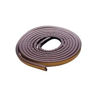 M-D 02592 Weatherstrip Tape, 3/8 in W, 17 ft L, EPDM Rubber, Brown 