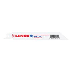 Lenox 22756OSB614R Reciprocating Saw Blade, 3/4 in W, 6 in L, 14 TPI, Steel Cutting Edge, Pack of 50 