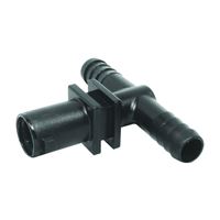 GREEN LEAF Y8231009 Dry Boom Nozzle Body Tee, 1/2 in, Quick x Hose Barb, 7 psi Pressure, EPDM Rubber 