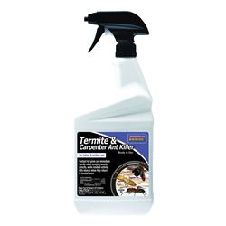 Bonide 371 Termite and Carpenter Ant Killer, Liquid, Spray Application, 32 oz Bottle 