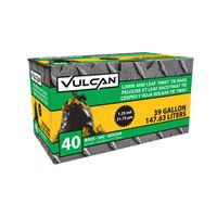 Vulcan FG-03812-05 Lawn and Leaf Bag, 39 gal, Black 