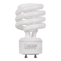 Feit Electric BPESL23TM/GU24 Compact Fluorescent Lamp, 23 W, A19 Spiral Lamp, GU24 Twist and Lock Lamp Base, 1600 Lumens 