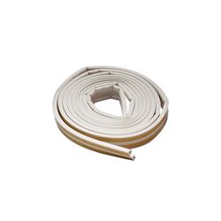 M-D 02618 Weatherstrip Tape, 3/8 in W, 17 ft L, EPDM Rubber, White 