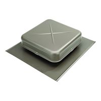 Lomanco LomanCool 550WB Static Roof Vent, 15-3/8 in OAW, 50 sq-in Net Free Ventilating Area, Aluminum, Weathered Bronze, Pack of 6 