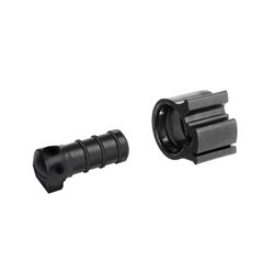 Flair-It PEXLOCK 30862 Pipe Plug with Clamp, 3/8 in, Black 