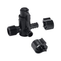 Flair-It 30912 Bypass Valve, 1/2 x 1/2 x 1/2 in Connection, PEX x MPT x PEX, 100 psi Pressure, Polysulfone Body 