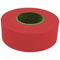 CH Hanson 17021 Flagging Tape, 300 ft L, 1-3/16 in W, Red, Polyethylene 