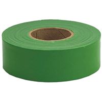 CH Hanson 17026 Flagging Tape, 300 ft L, 1-3/16 in W, Green, Polyethylene 