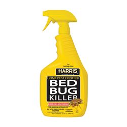 HARRIS HBB-32 Bed Bug Killer, Liquid, Spray Application, 32 oz 