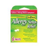 Lil DRUG STORE 20-366715-97273-0 Sinus Relief, 6 CT, Tablet, Pack of 6 