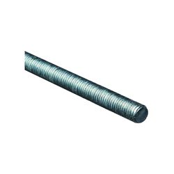 Stanley Hardware N179-549 Threaded Rod, 5/8-11 Thread, 36 in L, A Grade, Steel, Zinc, UNC Thread 