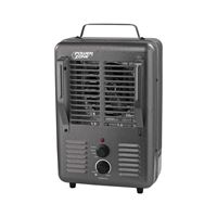 PowerZone BNS-15U3 Deluxe Portable Utility Heater, 12.5 A, 120 V, 1300/1500 W, 2-Heating Stage, Gray 