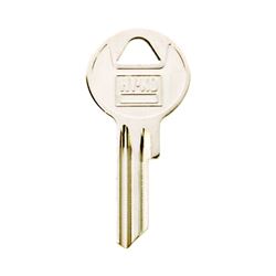 Hy-Ko 11010Y6 Key Blank, Brass, Nickel, For: Yale Cabinet, House Locks and Padlocks, Pack of 10 