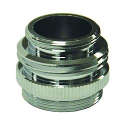 Danco 10513 Hose Adapter, 15/16-27, 55/64-27 x 3/4, 55/64-27 in, Male/Female x GHTM/Male, Brass, Chrome Plated 