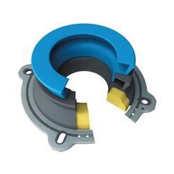 Danco 10718X Toilet Wax Ring, 2-1/4 in ID x 4-3/4 in OD Dia, Rubber, Black/Blue 