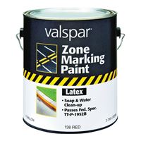 Valspar 024.0000138.007 Field and Zone Marking Paint, Flat, Red, 1 gal, Pail, Pack of 2 