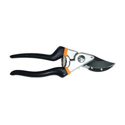 FISKARS 96886966J Pruning Shear, 1/2 in Cutting Capacity, Steel Blade, Bypass Blade, Comfort-Grip Handle, 8 in OAL 