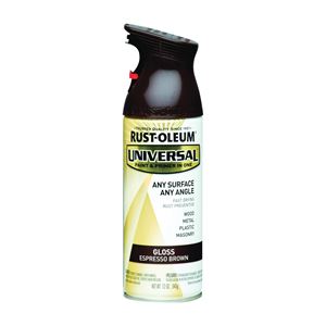 Universal 245215 Enamel Spray Paint, Gloss, Espresso Brown, 12 oz, Can