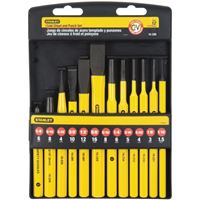 STANLEY 16-299 Punch and Chisel Kit, 12-Piece, Steel, Powder-Coated 