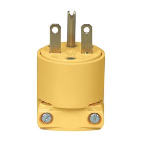 Eaton Wiring Devices 4866-BOX Electrical Plug, 2 -Pole, 15 A, 250 V, NEMA: NEMA 6-15, Yellow
